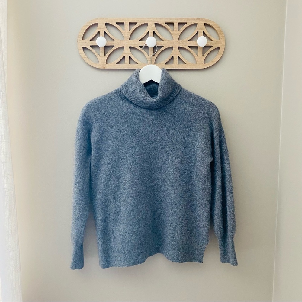 Halogen Pullover Turtleneck Sweater Gray Sz 1